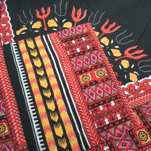 100% Cotton Tunic Bright Pattern PLUS Size - Picture 8 of 13